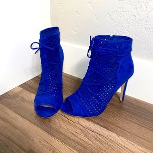 Cute Blue Ankle Booties